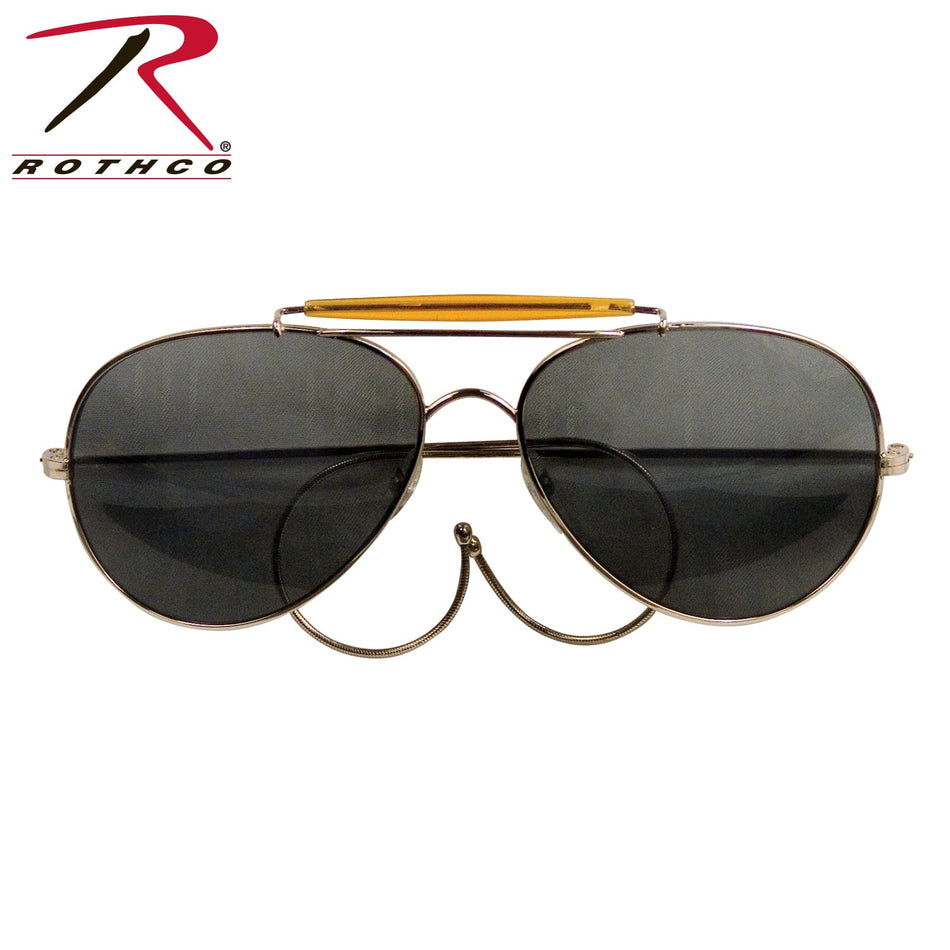 Rothco Aviator Air Force Style Sunglasses Smoke - Get Tight Gear