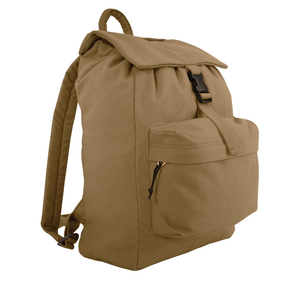 Rothco Canvas Daypack Coyote Brown - Get Tight Gear