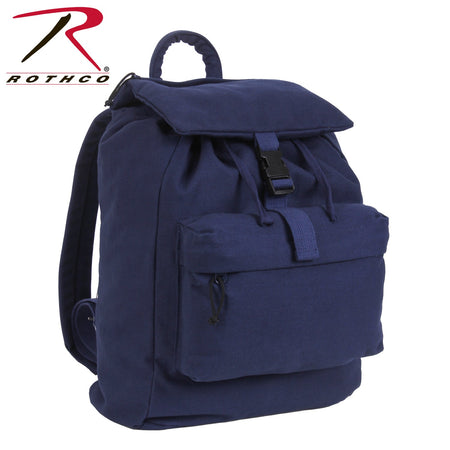 Rothco Canvas Daypack Navy Blue - Get Tight Gear