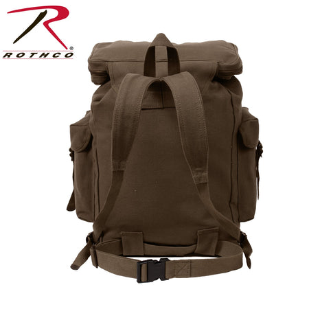 Rothco Canvas European Style Rucksack Earth Brown - Get Tight Gear
