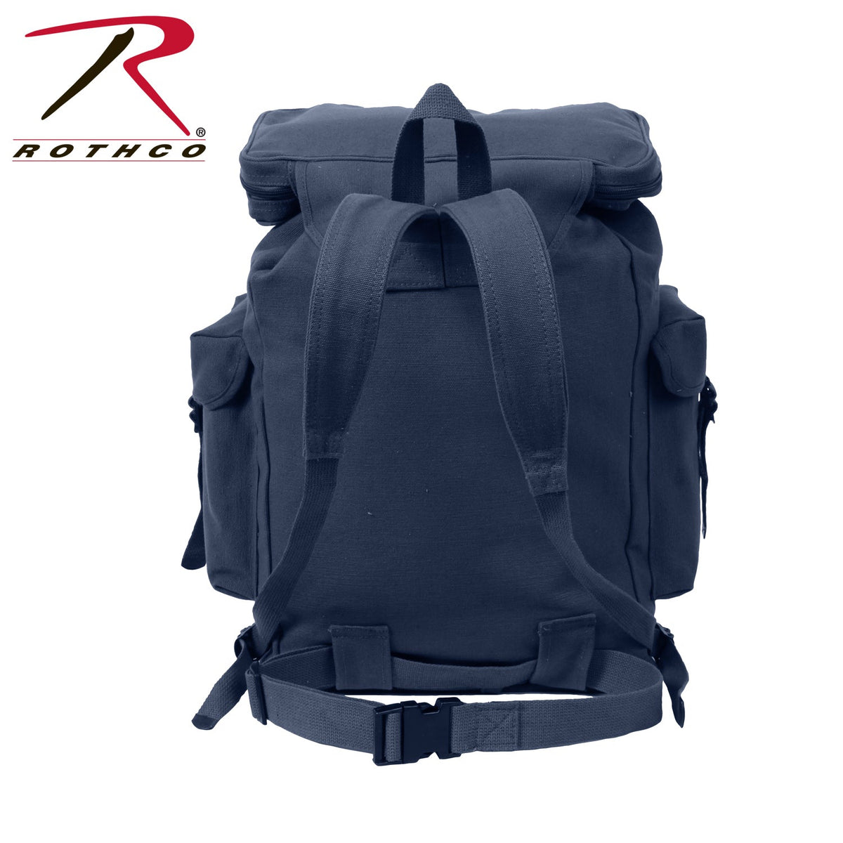Rothco Canvas European Style Rucksack Navy Blue - Get Tight Gear