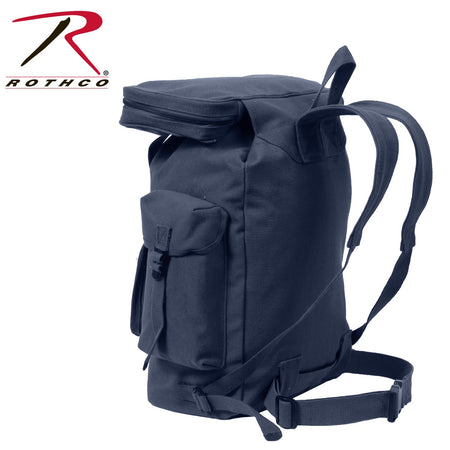 Rothco Canvas European Style Rucksack Navy Blue - Get Tight Gear
