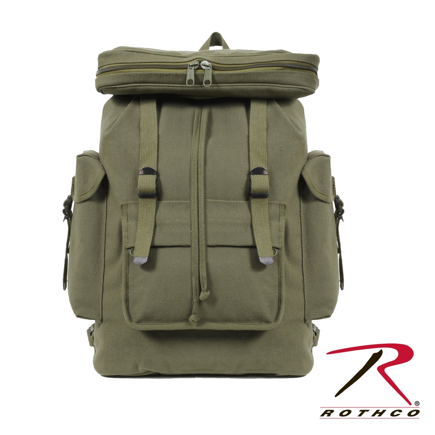 Rothco Canvas European Style Rucksack Olive Drab - Get Tight Gear
