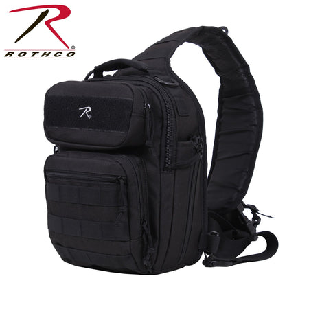 Rothco Compact Tactisling Shoulder Bag Black - Get Tight Gear