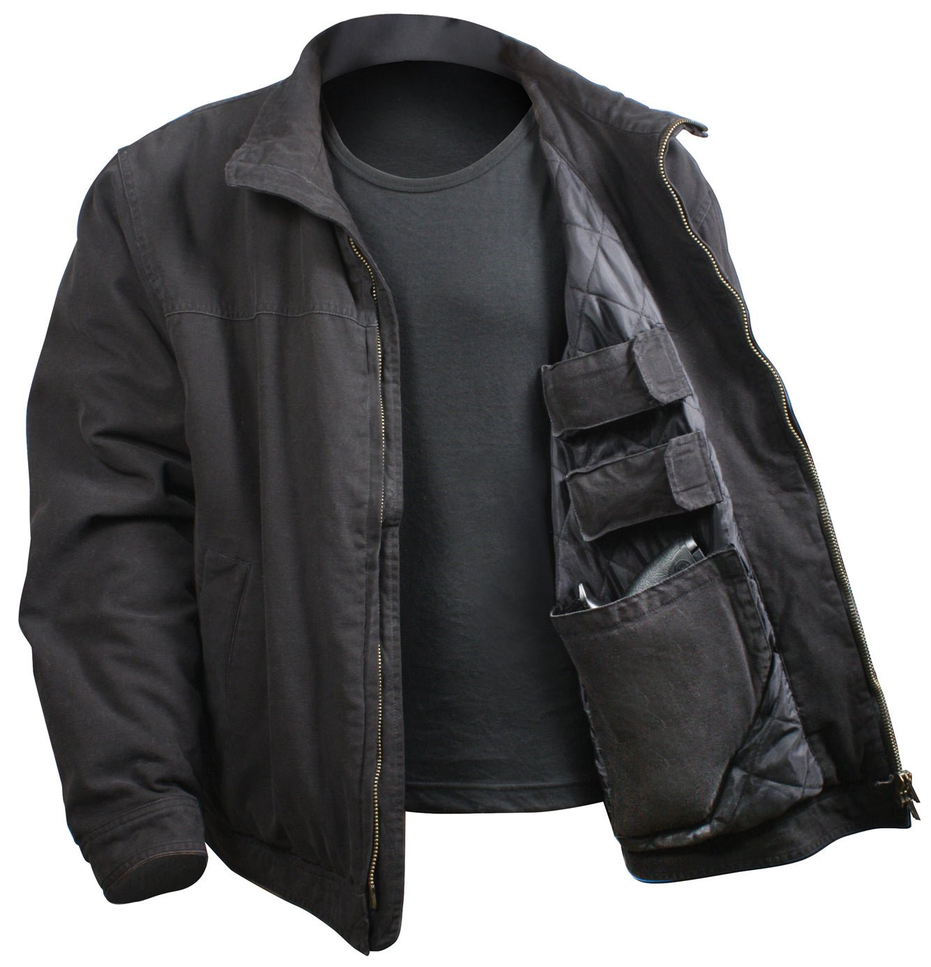 Rothco Concealed Carry 3 Season Jacket Black Size XL - Get Tight Gear