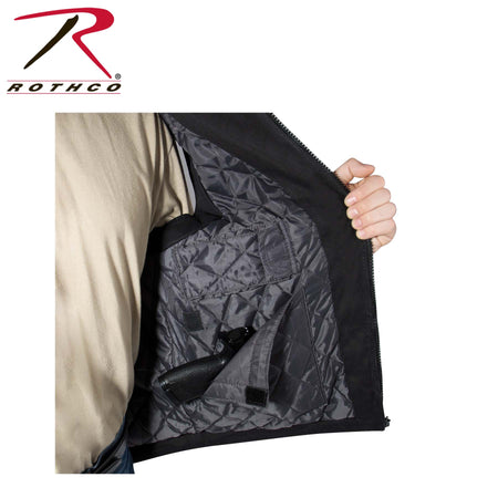 Rothco Concealed Carry Backwoods Canvas Vest Black Size L - Get Tight Gear