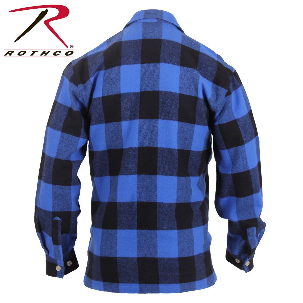 Rothco Concealed Carry Flannel Shirt Blue Plaid Size S - Get Tight Gear