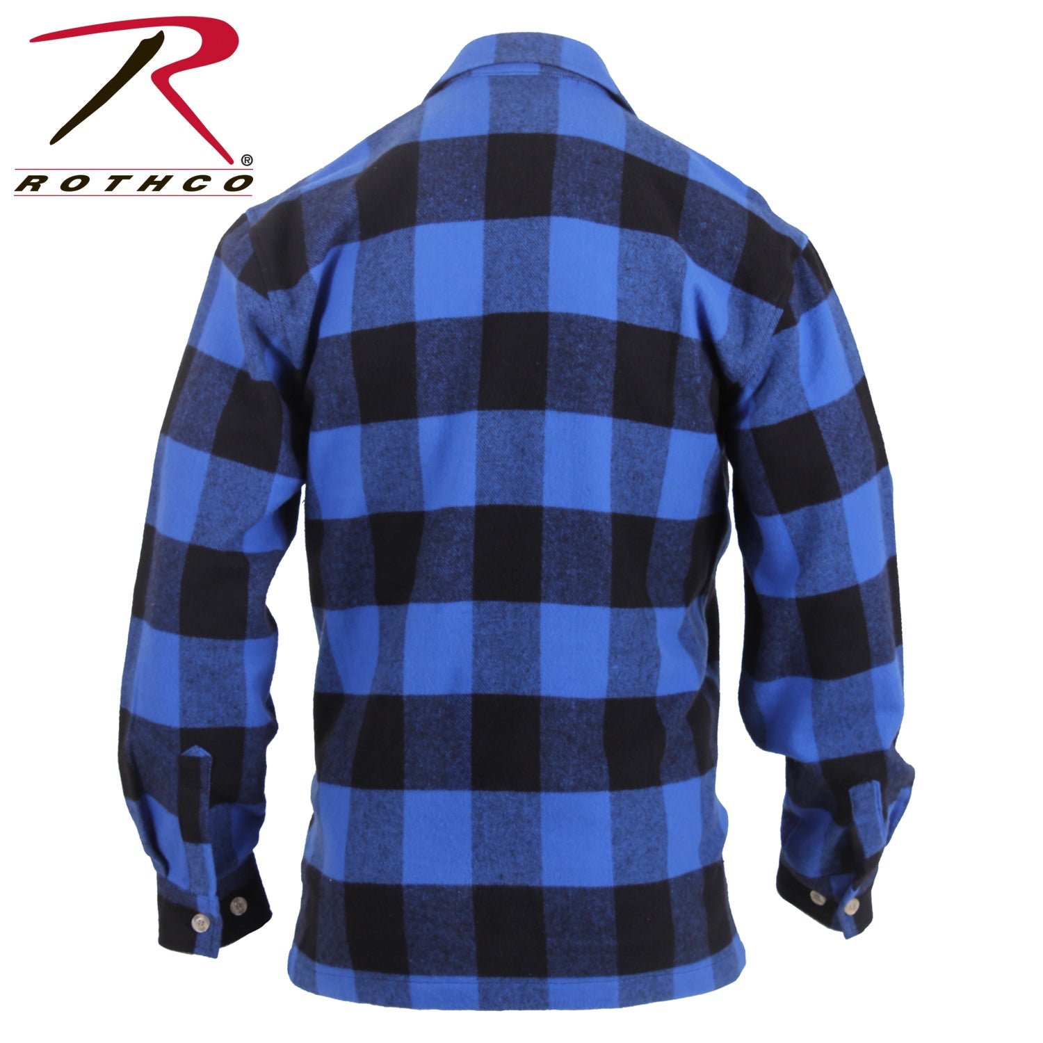 Rothco Concealed Carry Flannel Shirt Blue Plaid Size S - Get Tight Gear