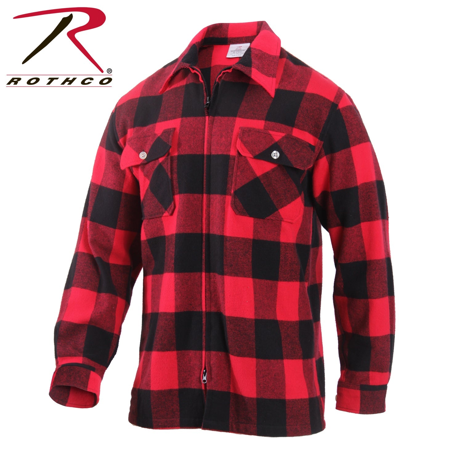 Rothco Concealed Carry Flannel Shirt Red Plaid Size L - Get Tight Gear
