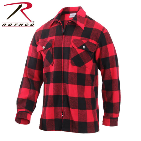 Rothco Concealed Carry Flannel Shirt Red Plaid Size XL - Get Tight Gear