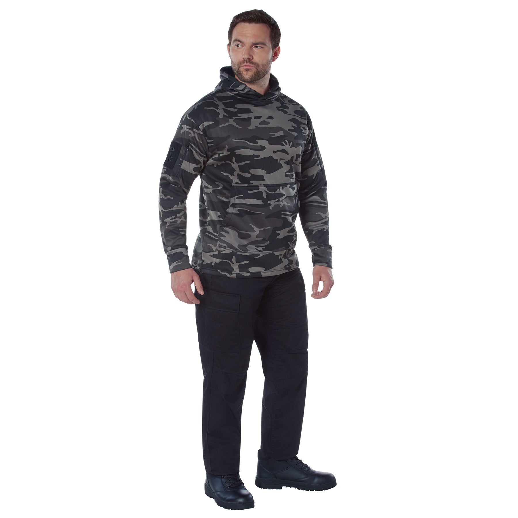 Rothco Concealed Carry Hoodie Black Camo Size 4XL - Get Tight Gear