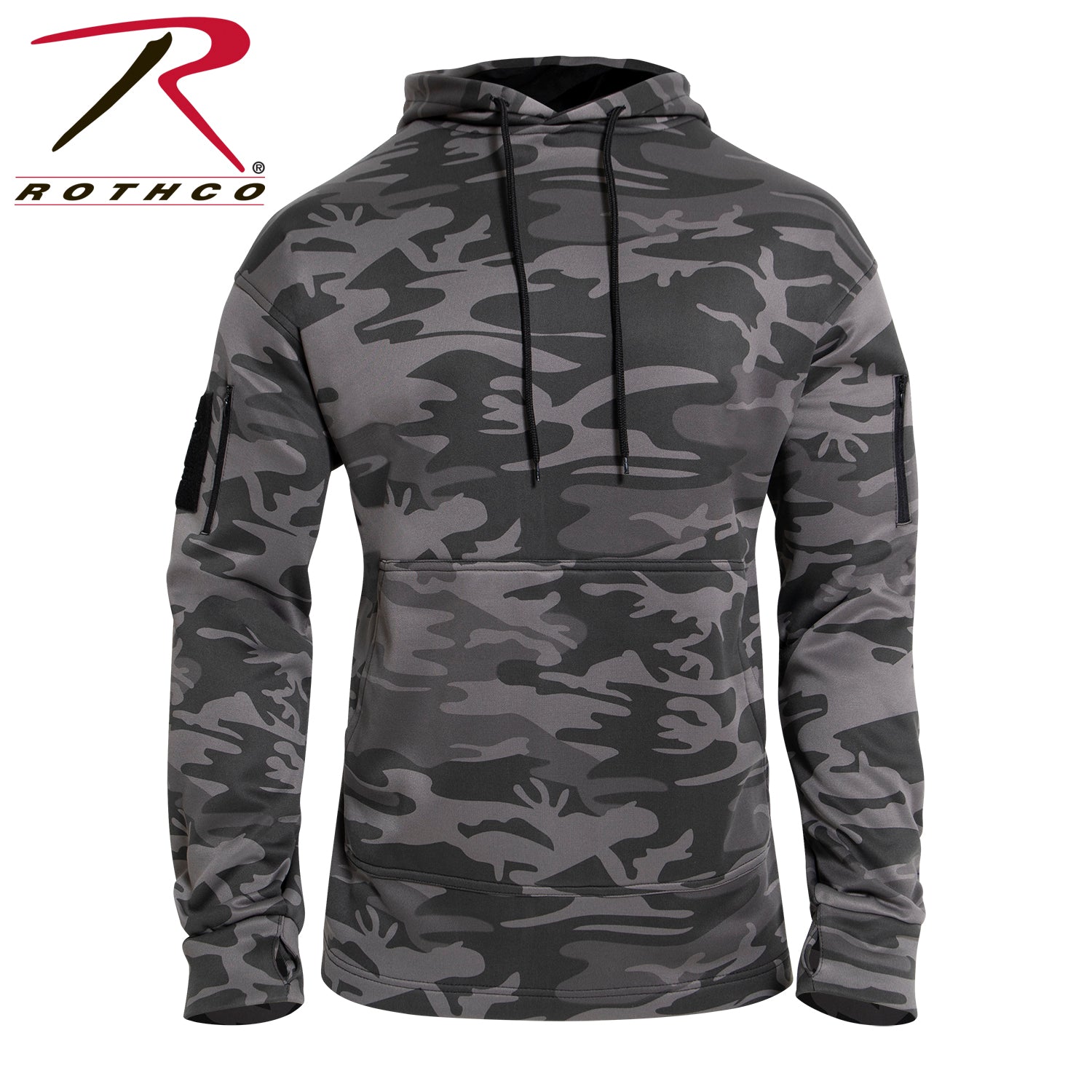 Rothco Concealed Carry Hoodie Black Camo Size S - Get Tight Gear