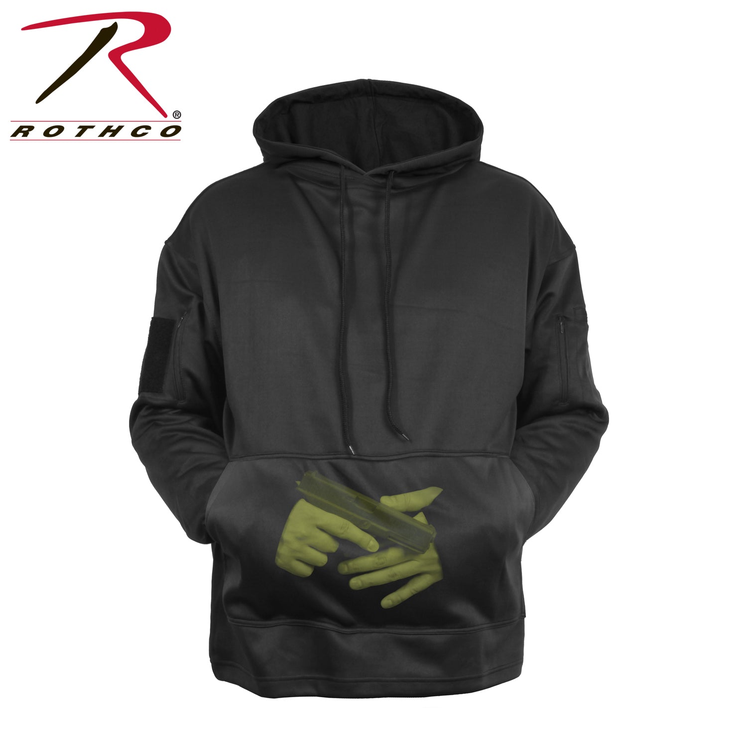 Rothco Concealed Carry Hoodie Black Size 4XL - Get Tight Gear