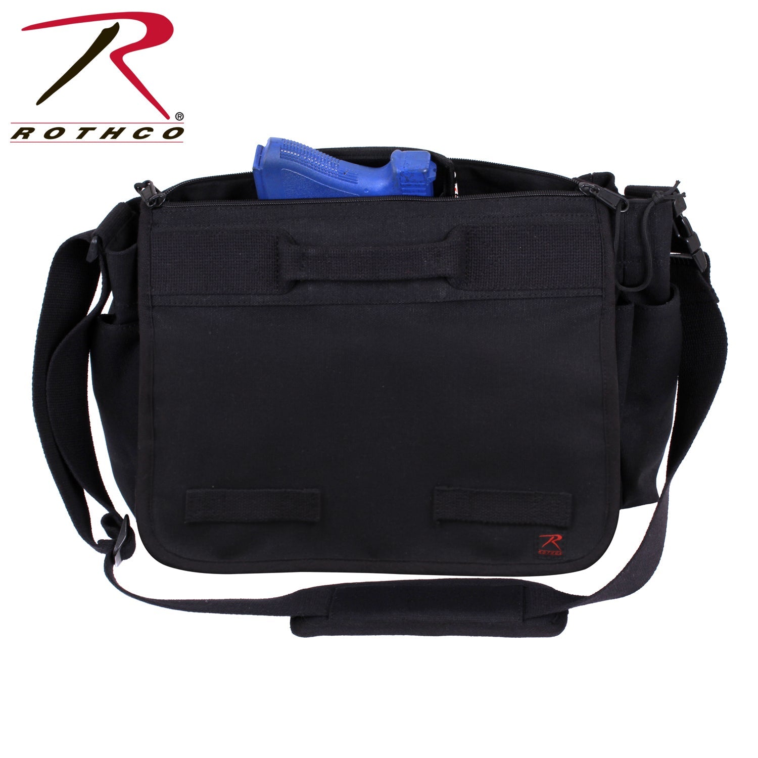 Rothco Concealed Carry Messenger Bag Black Size One Size - Get Tight Gear