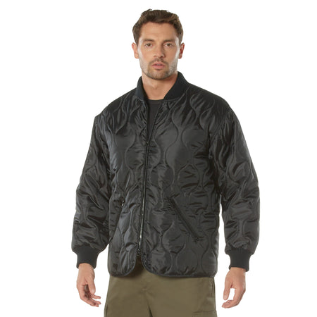 Rothco Concealed Carry Quilted Woobie Jacket Black Size S - Get Tight Gear