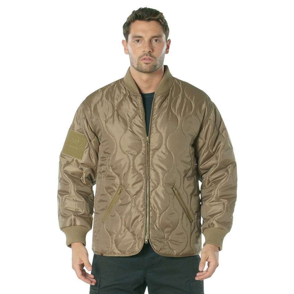 Rothco Concealed Carry Quilted Woobie Jacket Coyote Brown Size 2XL - Get Tight Gear