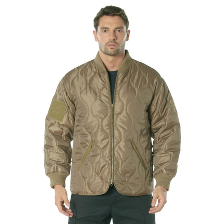 Rothco Concealed Carry Quilted Woobie Jacket Coyote Brown Size M - Get Tight Gear