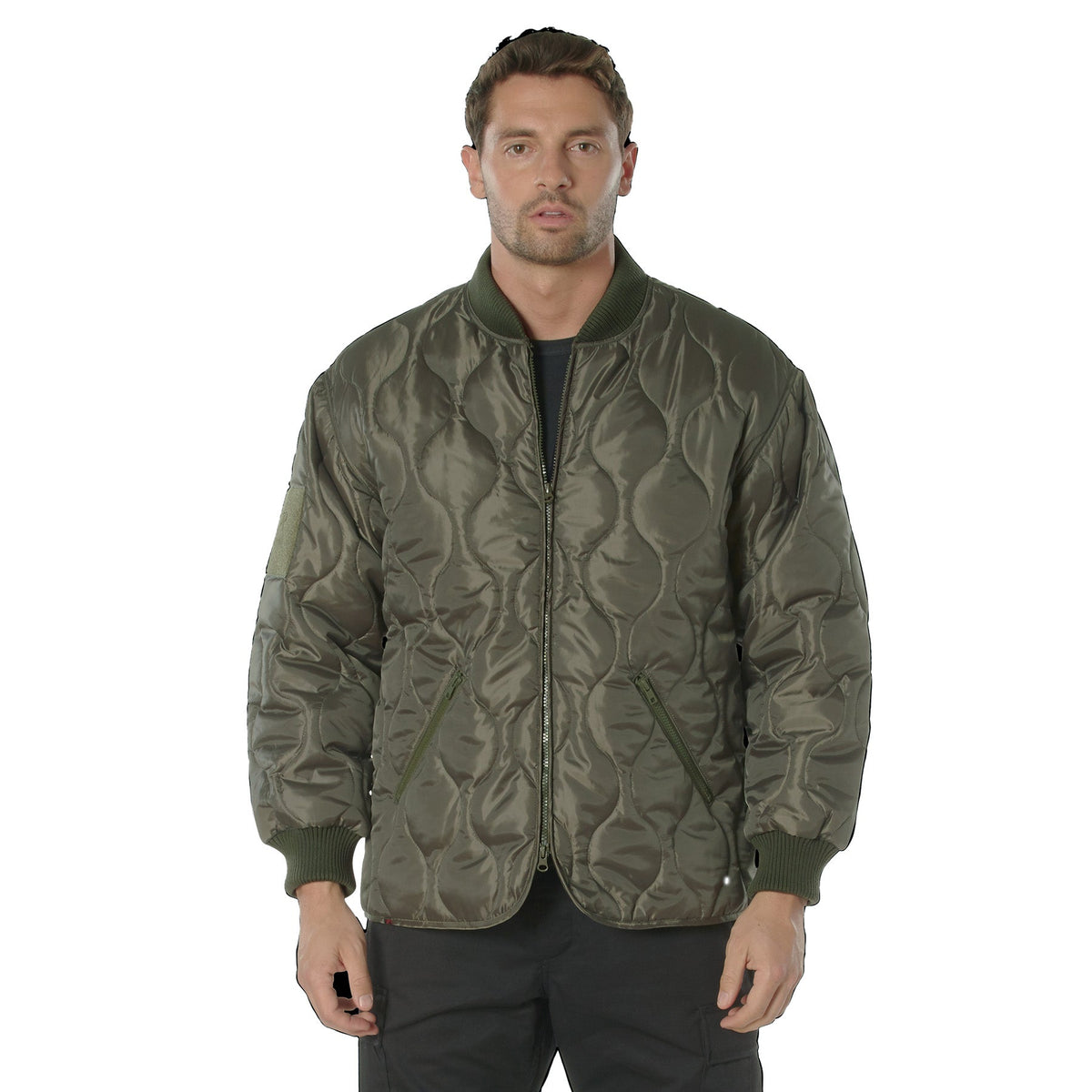 Rothco Concealed Carry Quilted Woobie Jacket Olive Drab Size L - Get Tight Gear