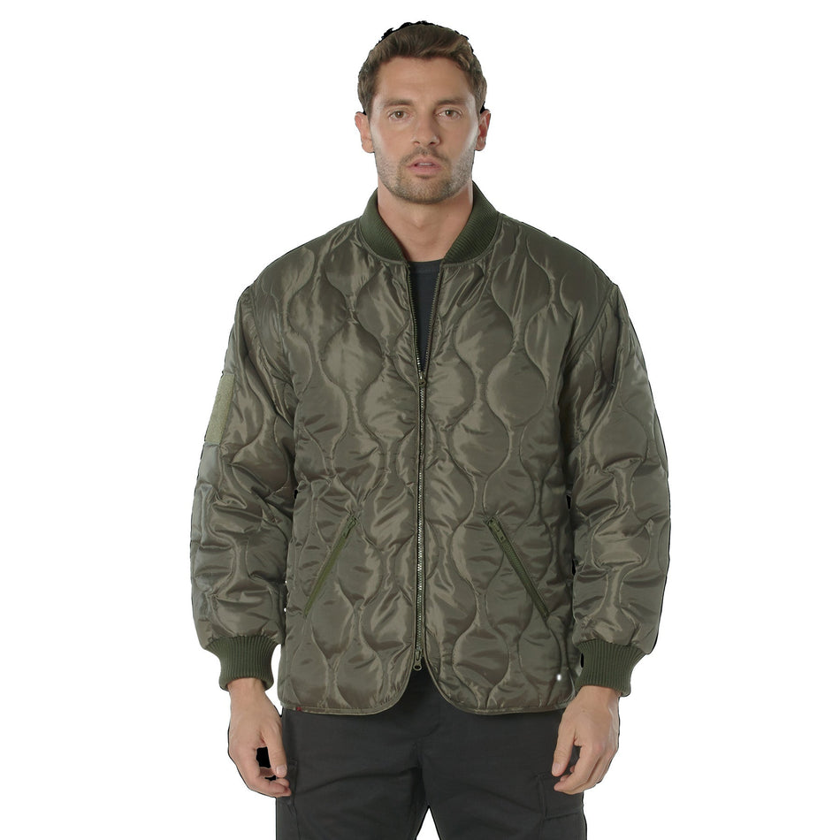 Rothco Concealed Carry Quilted Woobie Jacket Olive Drab Size L - Get Tight Gear