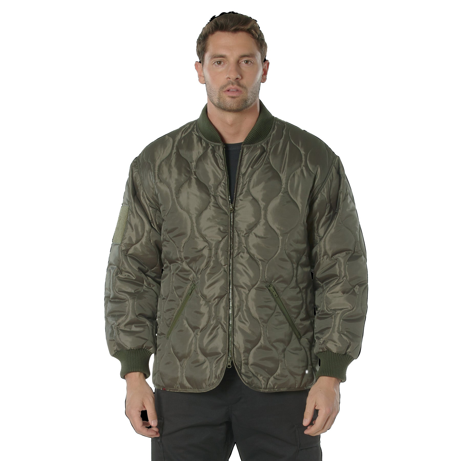 Rothco Concealed Carry Quilted Woobie Jacket Olive Drab Size M - Get Tight Gear