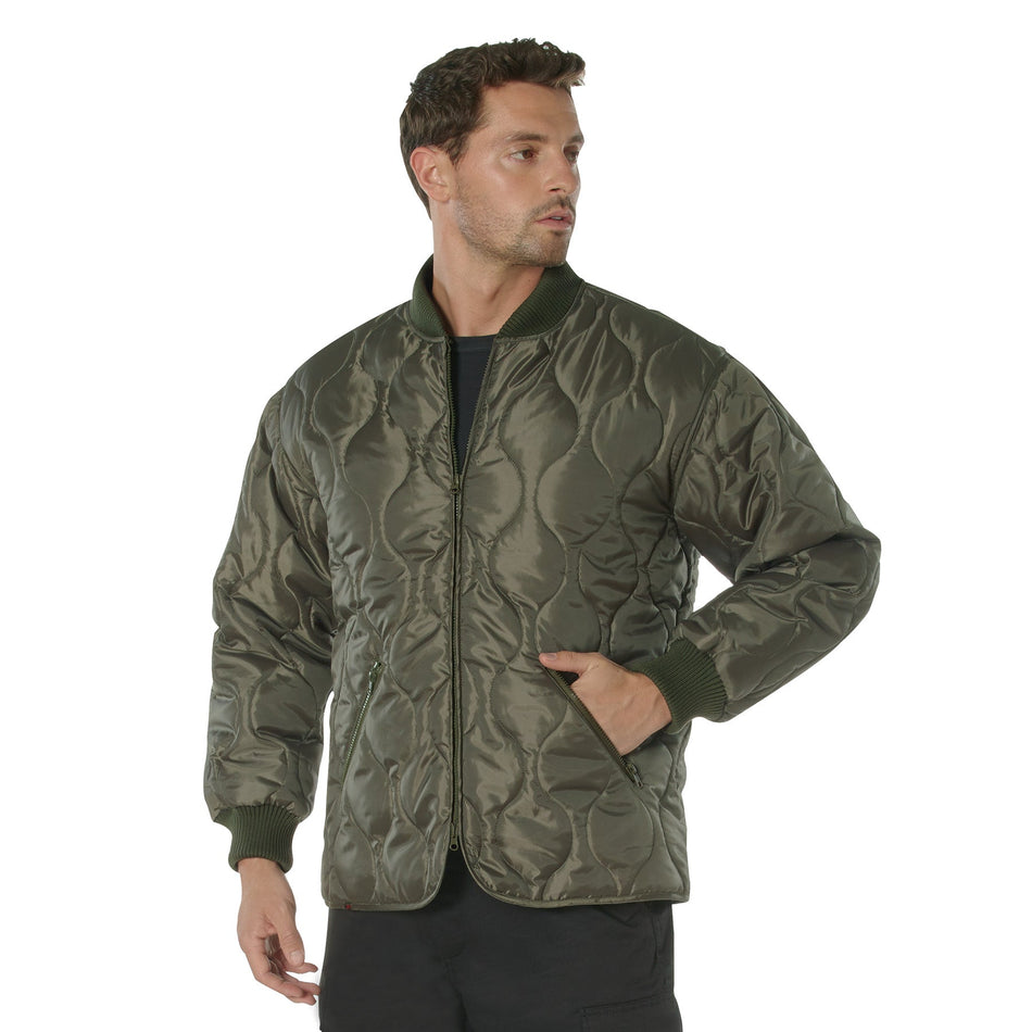 Rothco Concealed Carry Quilted Woobie Jacket Olive Drab Size XL - Get Tight Gear