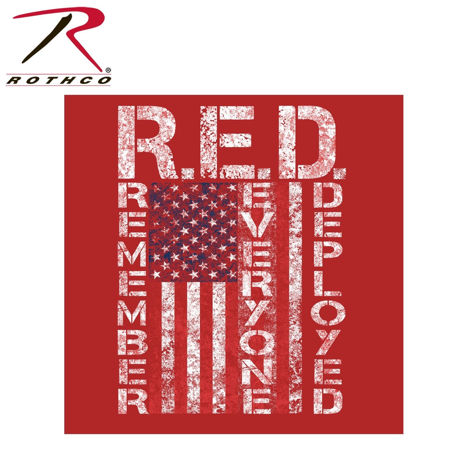 Rothco Concealed Carry R.E.D. (Remember Everyone Deployed) Hoodie Red Size 3XL - Get Tight Gear