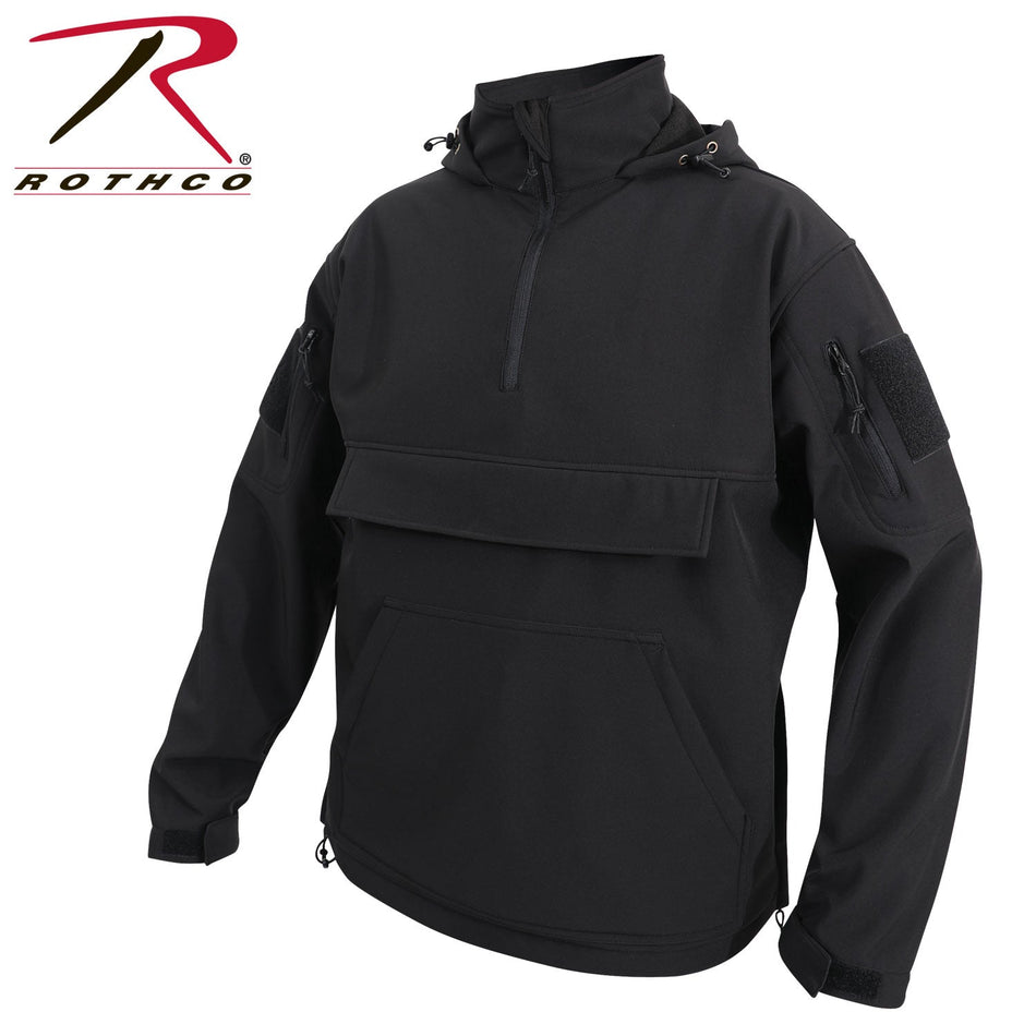 Rothco Concealed Carry Soft Shell Anorak - Black Black Size XL - Get Tight Gear