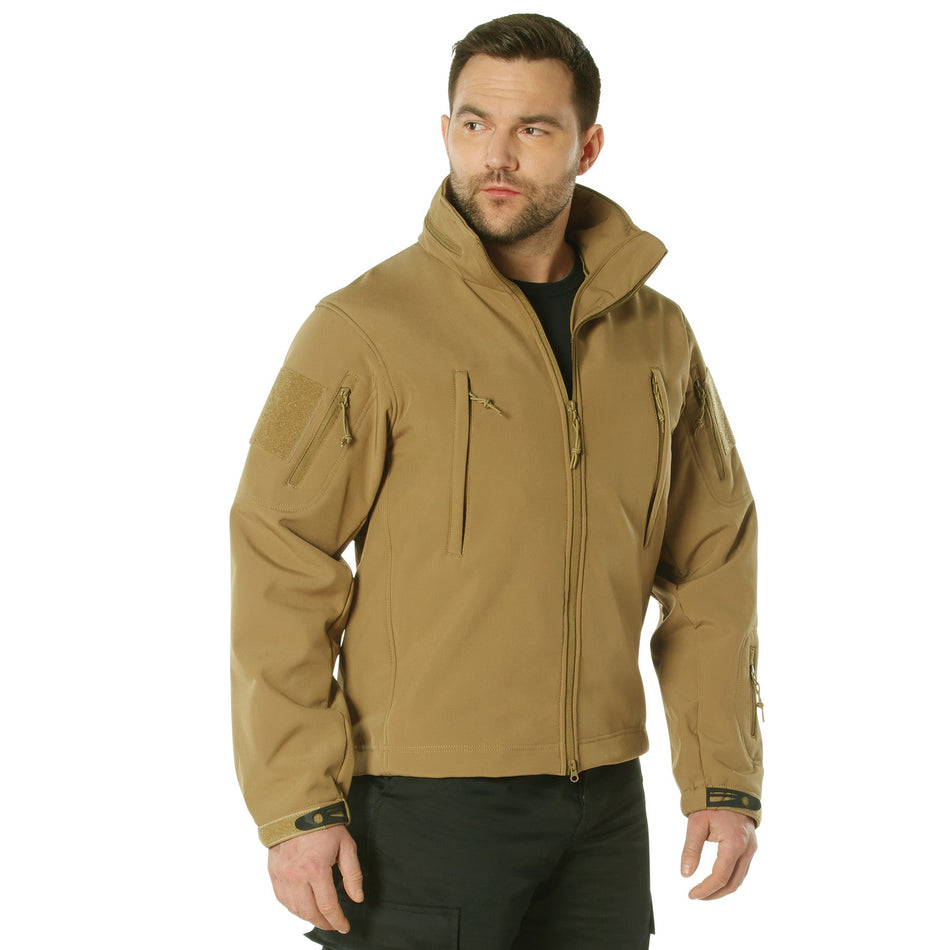 Rothco Concealed Carry Soft Shell Jacket Coyote Brown Size M - Get Tight Gear