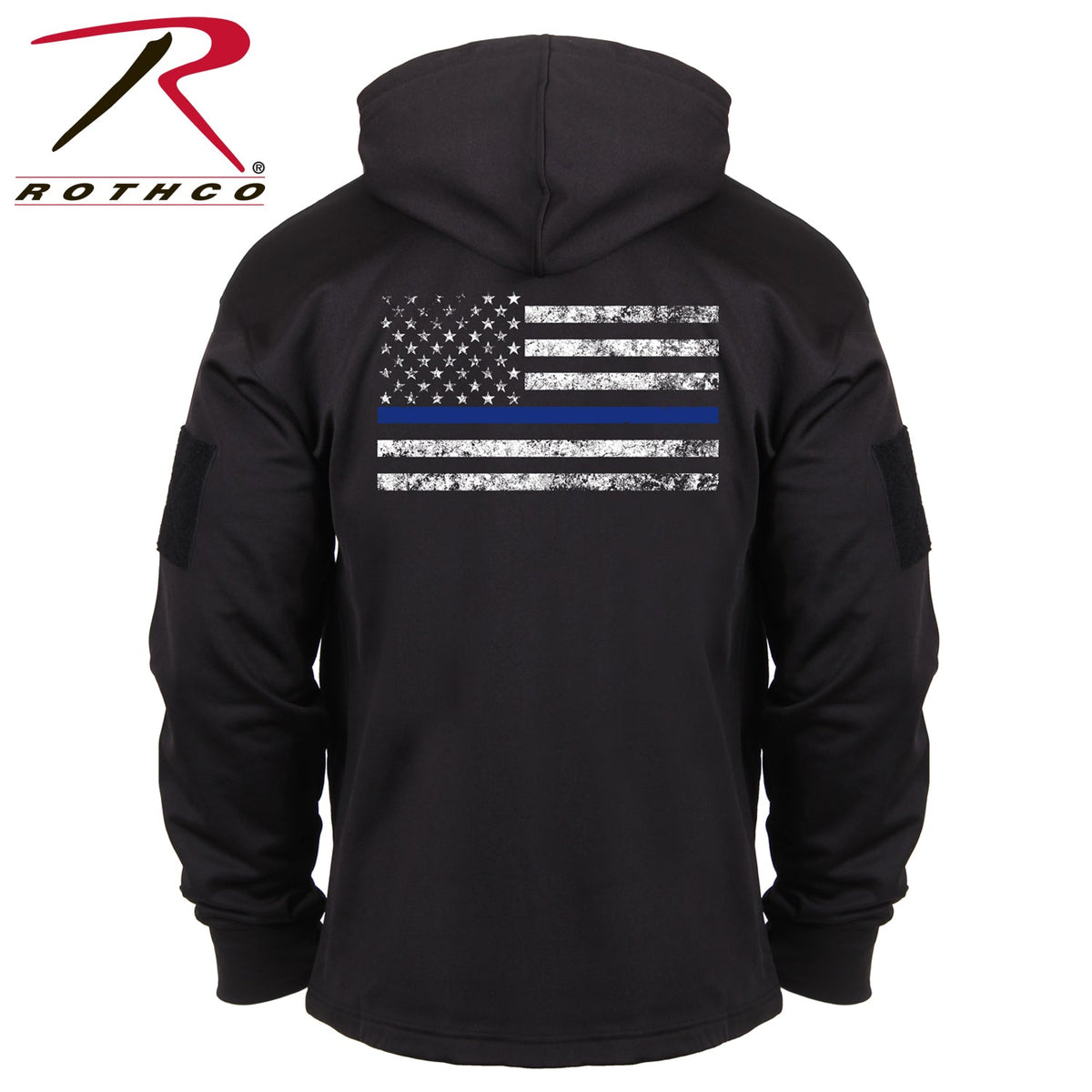 Rothco Concealed Carry Thin Blue Line Hoodie Black Size 3XL - Get Tight Gear