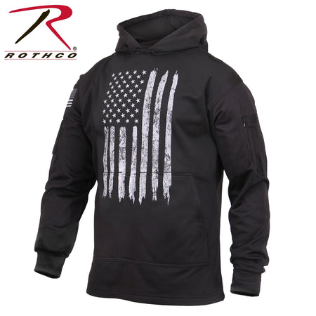 Rothco Concealed Carry U.S. Flag Hoodie Black Size 3XL - Get Tight Gear
