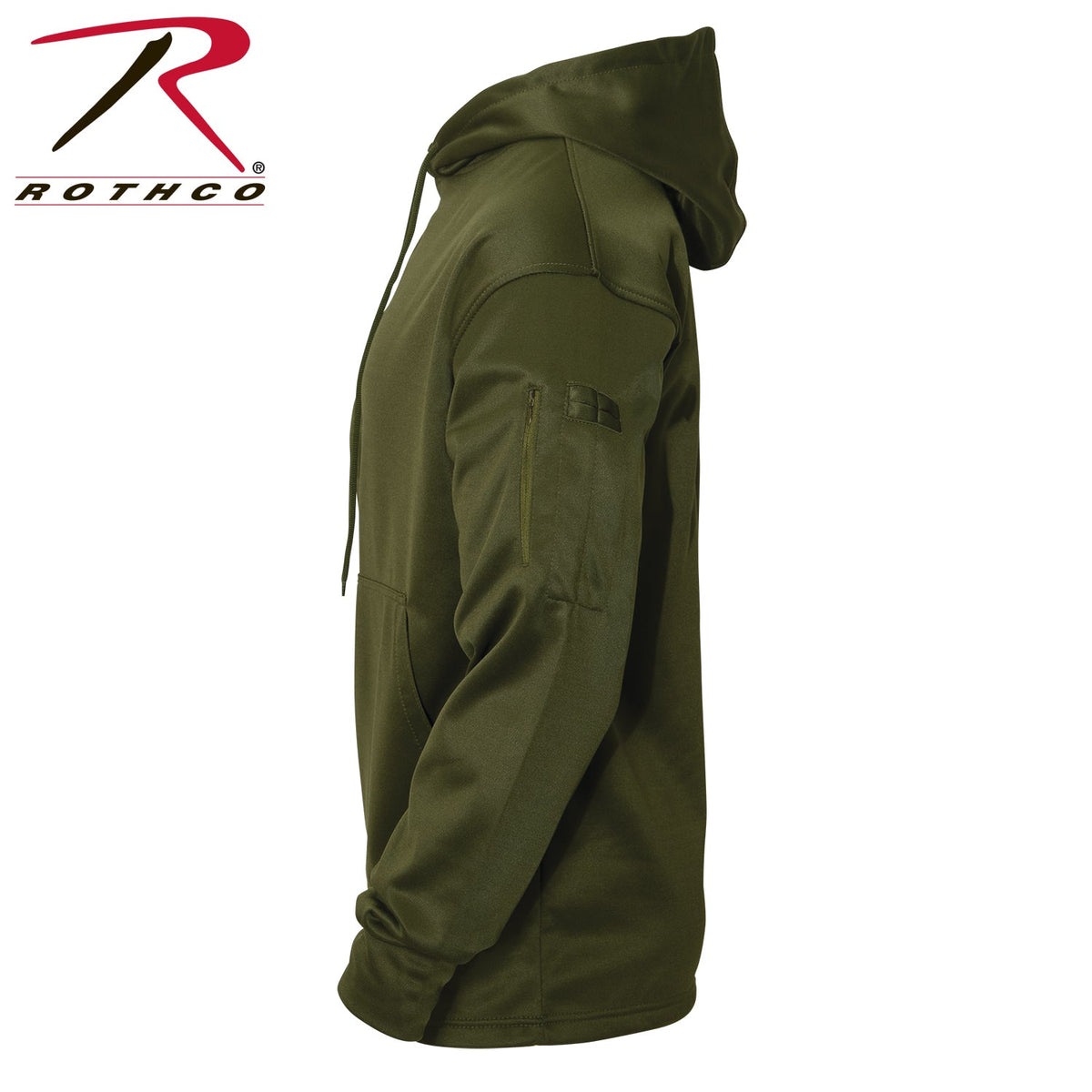 Rothco Concealed Carry U.S. Flag Hoodie Olive Drab Size L - Get Tight Gear
