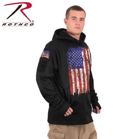 Rothco Concealed Carry U.S. Flag Hoodie Red / White / Blue Size M - Get Tight Gear