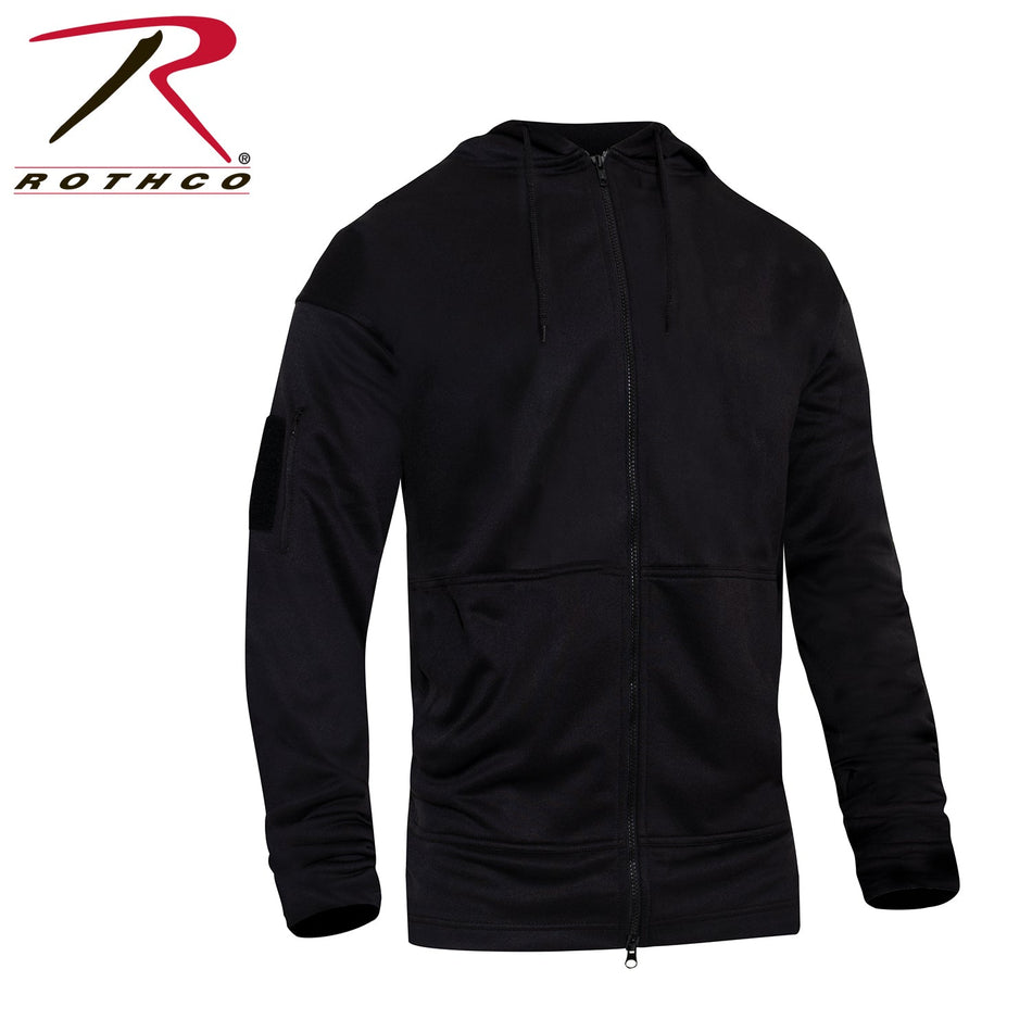 Rothco Concealed Carry Zippered Hoodie - Black Black Size S - Get Tight Gear
