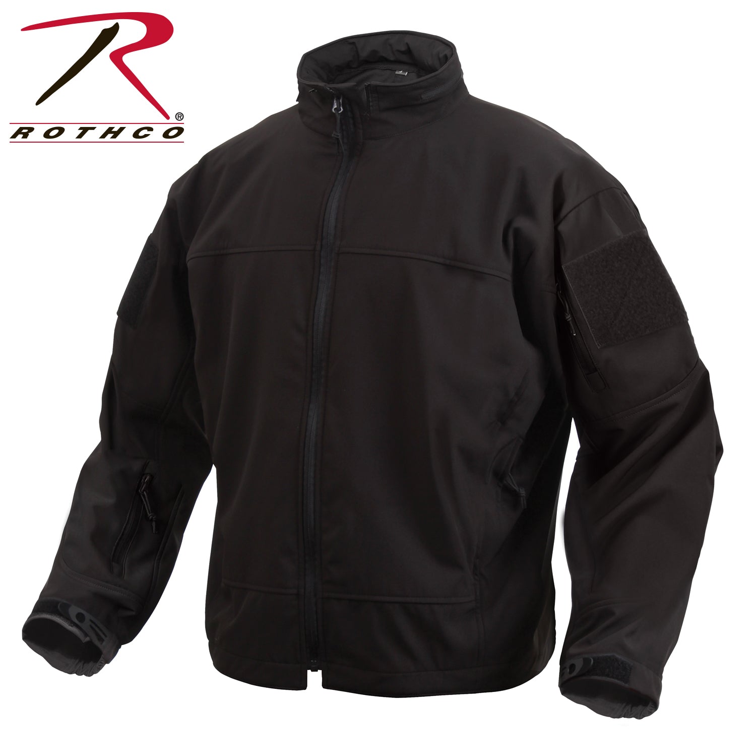 Rothco Covert Ops Lightweight Soft Shell Jacket Black Size S - Get Tight Gear