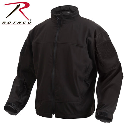 Rothco Covert Ops Lightweight Soft Shell Jacket Black Size S - Get Tight Gear