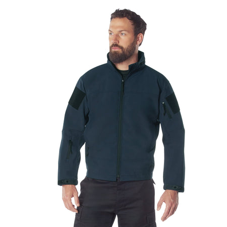 Rothco Covert Ops Lightweight Soft Shell Jacket Midnight Navy Blue Size 2XL - Get Tight Gear