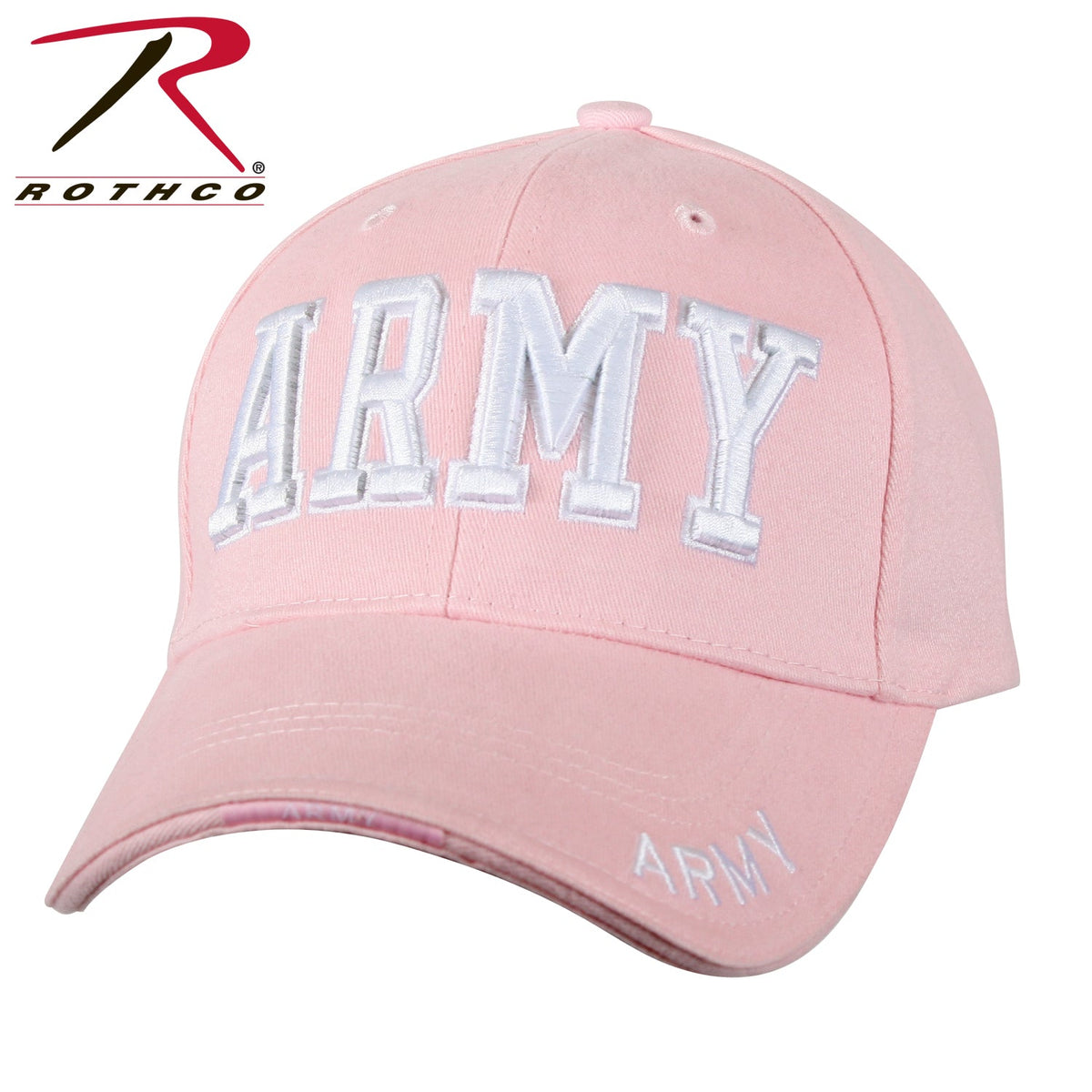Rothco Deluxe Army Embroidered Low Profile Insignia Cap Pink Size One Size - Get Tight Gear