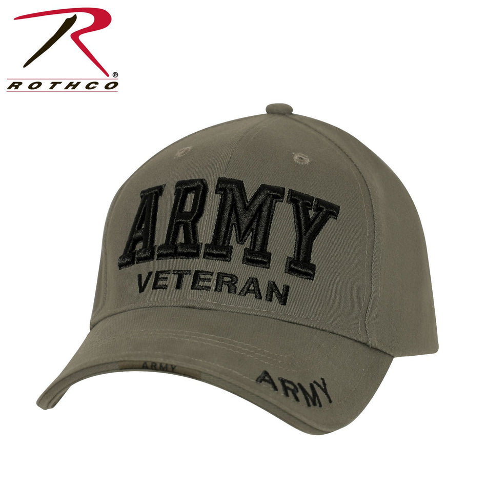 Rothco Deluxe Low Profile Army Veteran Cap Olive Drab Size One Size - Get Tight Gear