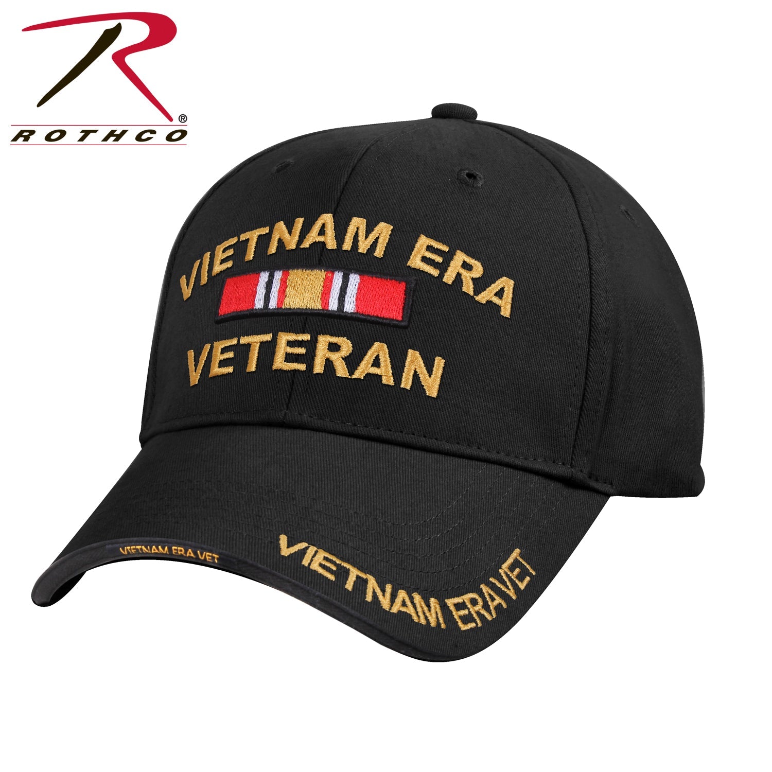Rothco Deluxe Low Profile Vietnam Veteran Era Cap Black Size One Size - Get Tight Gear