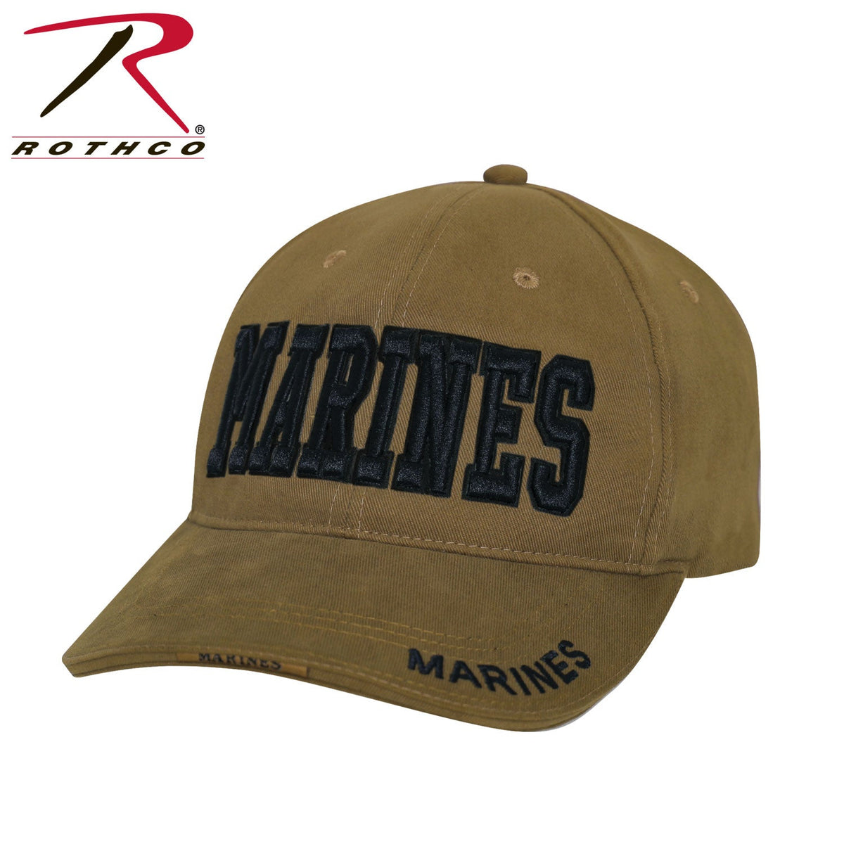 Rothco Deluxe Marines Low Profile Insignia Cap Coyote Brown Size One Size - Get Tight Gear
