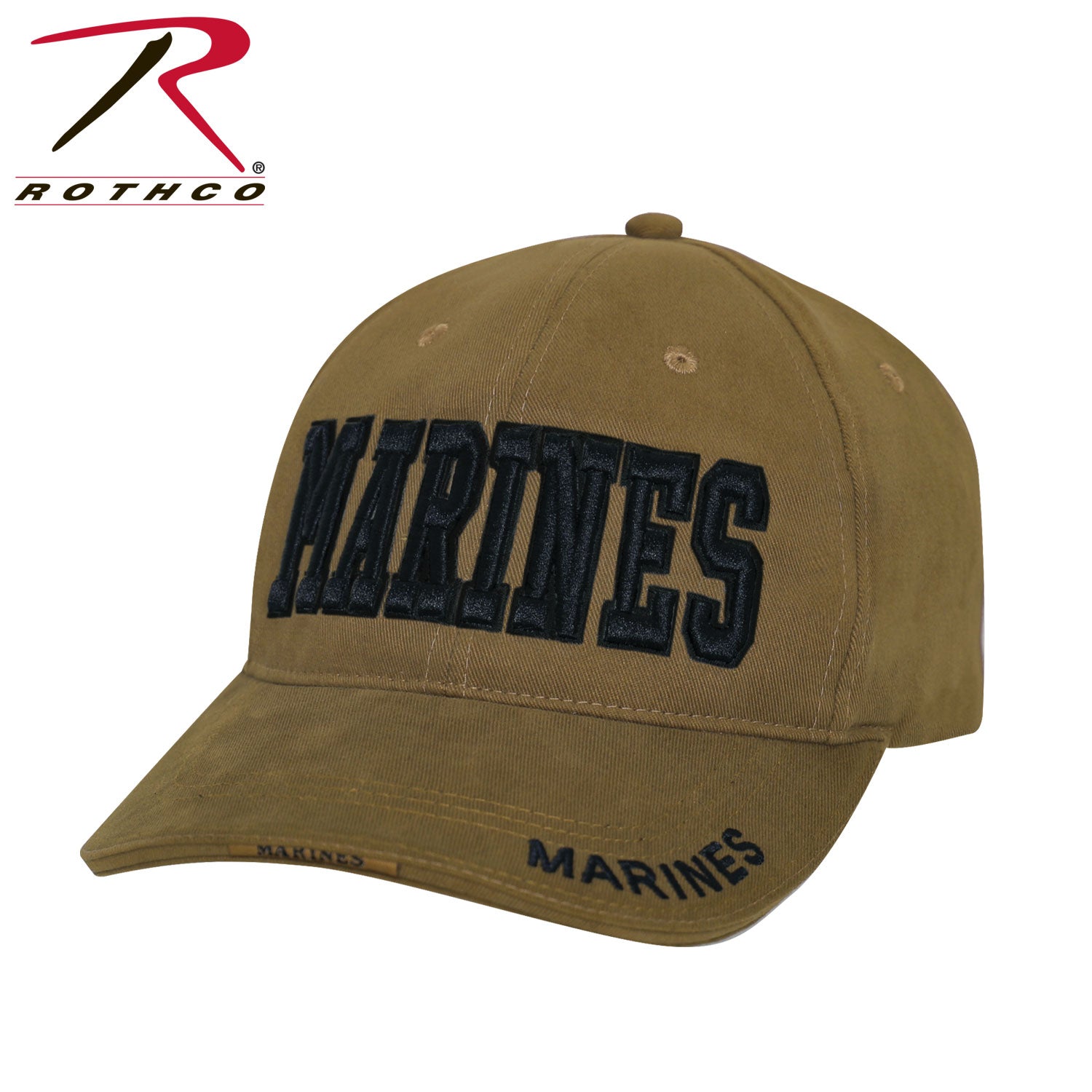 Rothco Deluxe Marines Low Profile Insignia Cap Coyote Brown Size One Size - Get Tight Gear