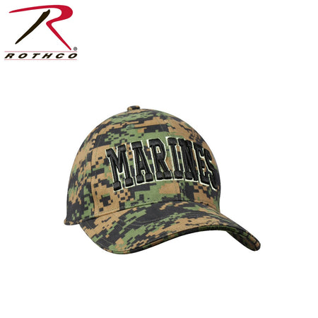 Rothco Deluxe Marines Low Profile Insignia Cap Woodland Digital Camo Size One Size - Get Tight Gear