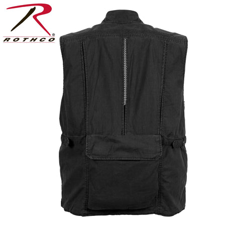 Rothco Deluxe Safari Outback Vest Black Size 2XL - Get Tight Gear