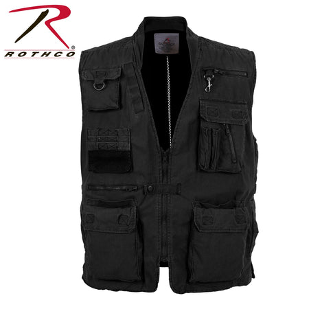 Rothco Deluxe Safari Outback Vest Black Size 3XL - Get Tight Gear