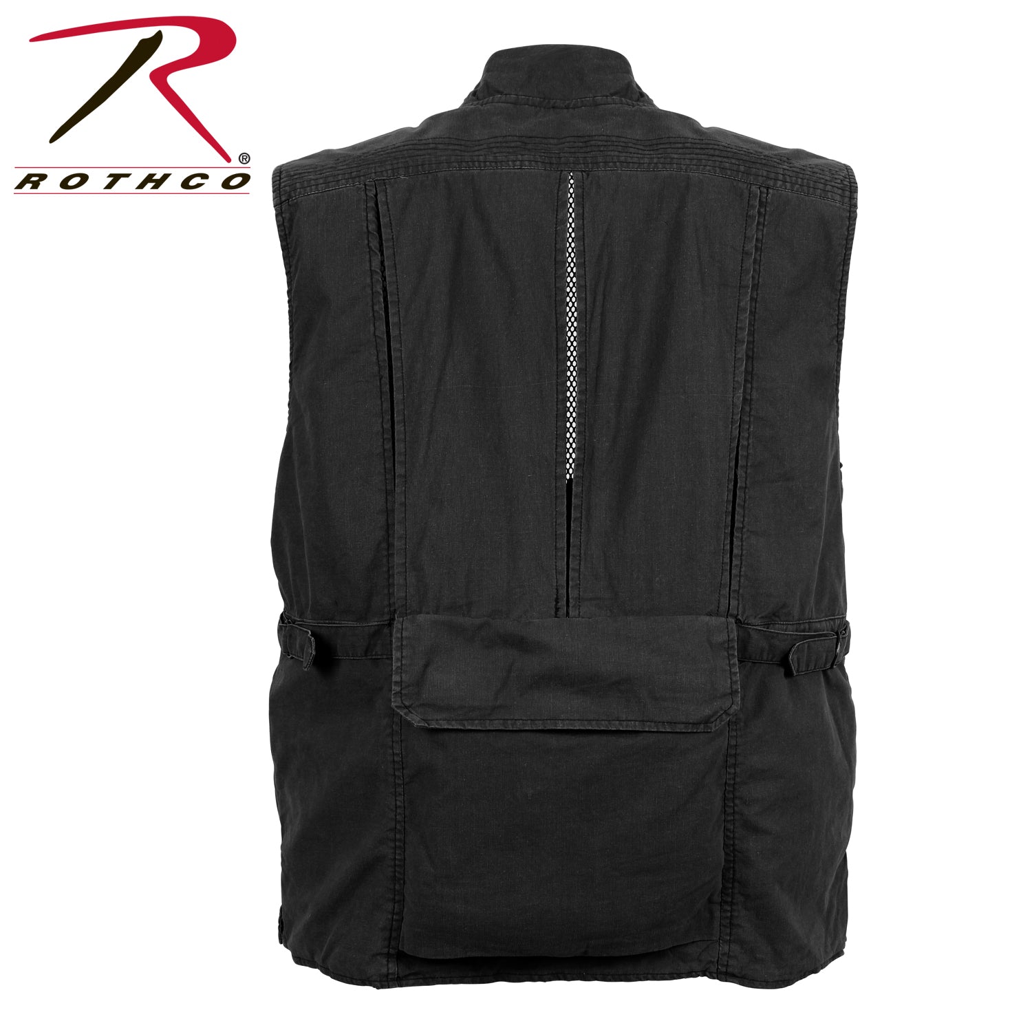 Rothco Deluxe Safari Outback Vest Black Size S - Get Tight Gear
