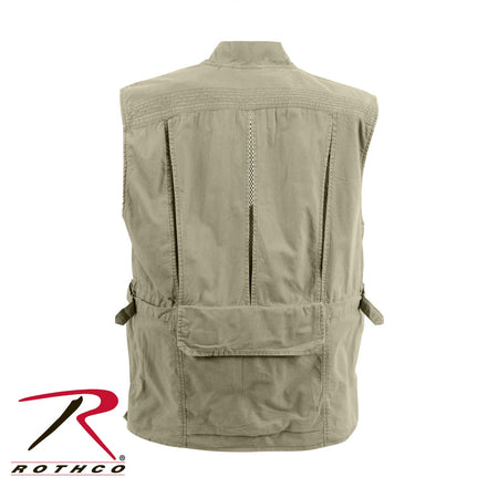 Rothco Deluxe Safari Outback Vest Khaki Size XL - Get Tight Gear