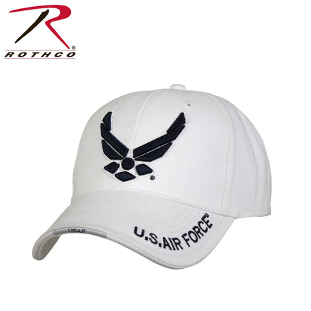 Rothco Deluxe U.S. Air Force Wing Low Profile Insignia Cap White - Get Tight Gear