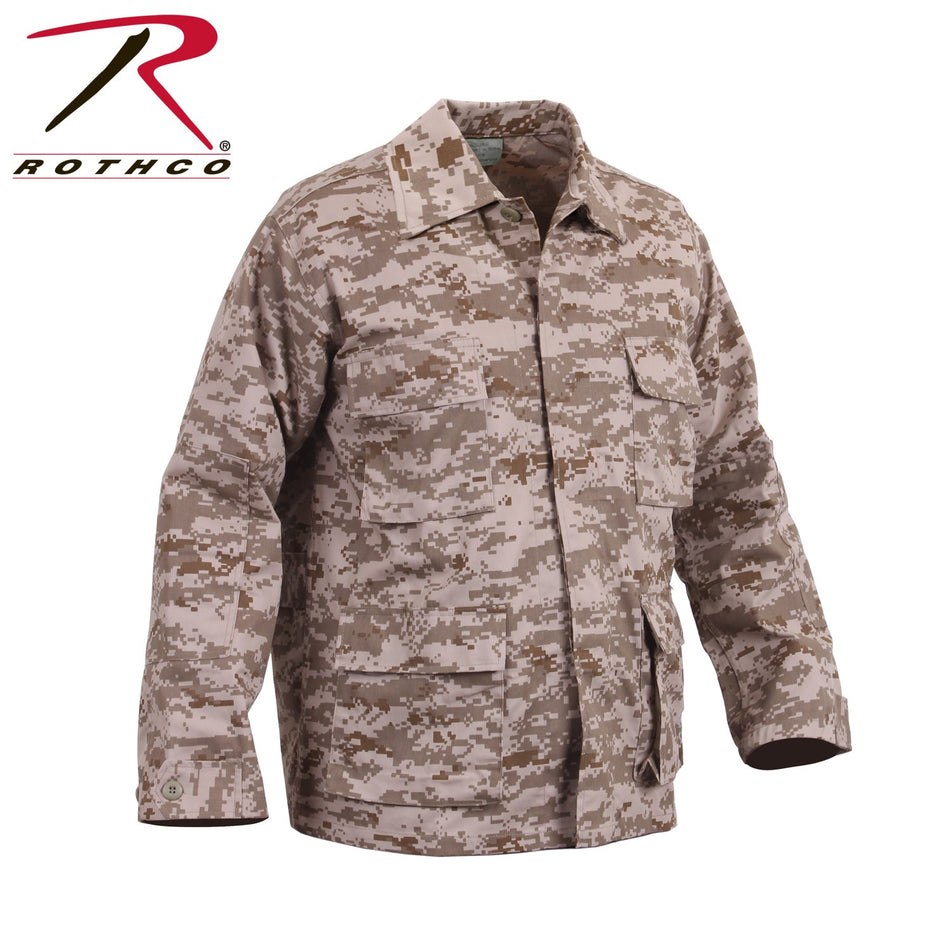 Rothco Digital Camo BDU Shirt Desert Digital Camo Size M - Get Tight Gear