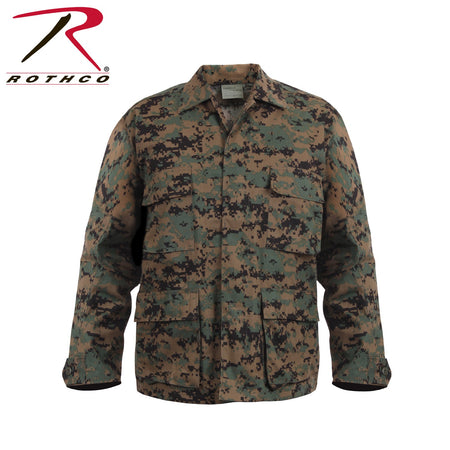 Rothco Digital Camo BDU Shirt Woodland Digital Camo Size 2XL - Get Tight Gear