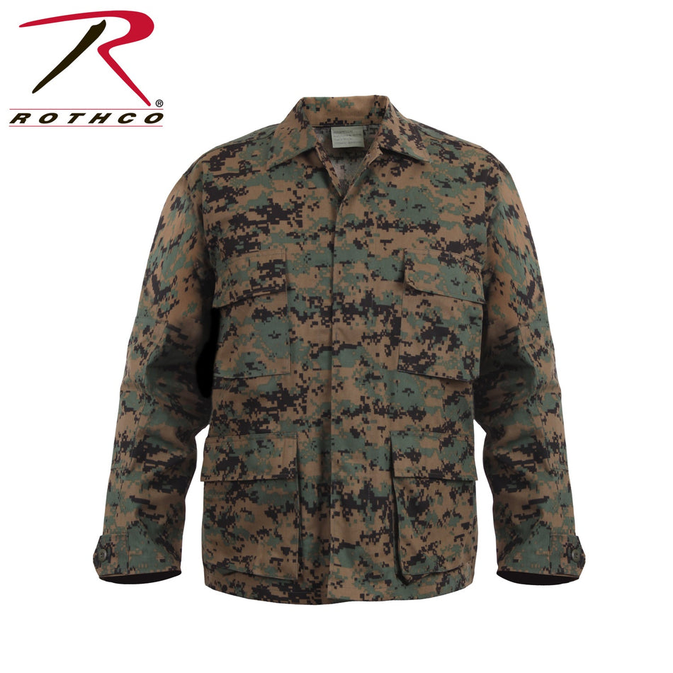Rothco Digital Camo BDU Shirt Woodland Digital Camo Size 3XL - Get Tight Gear